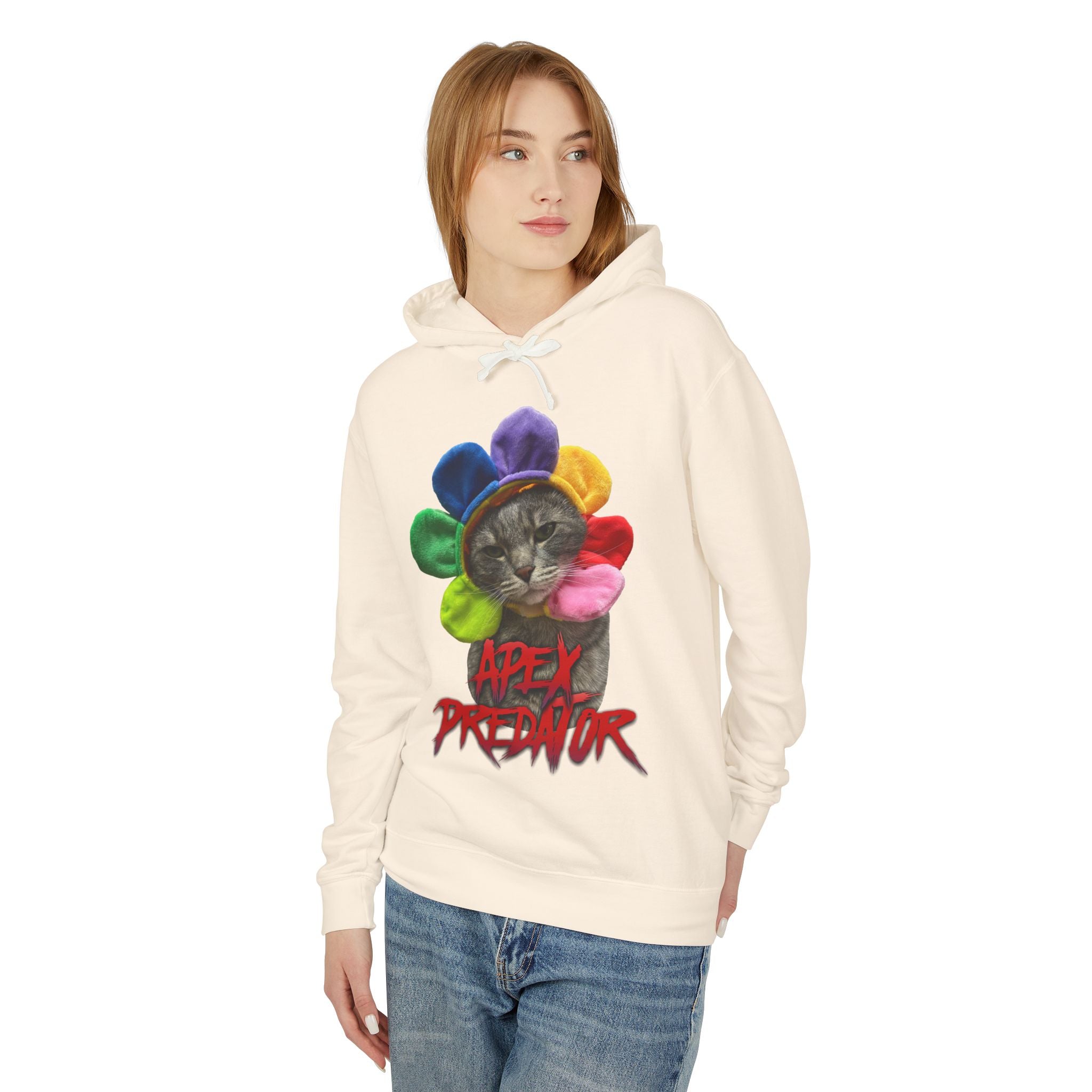 Apex Predator Cat Hoodie — "Apex Predator" Graphic Pullover