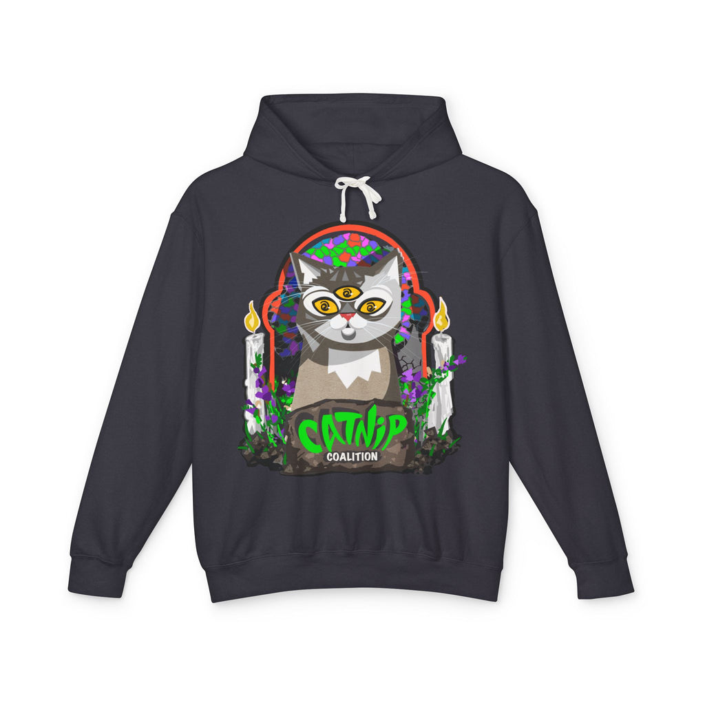 Catnip Coalition Hoodie — Psychedelic Cat Graphic Pullover
