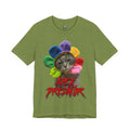 Apex Predator Cat Tee — Cute Rainbow Flower Cat Graphic Shirt