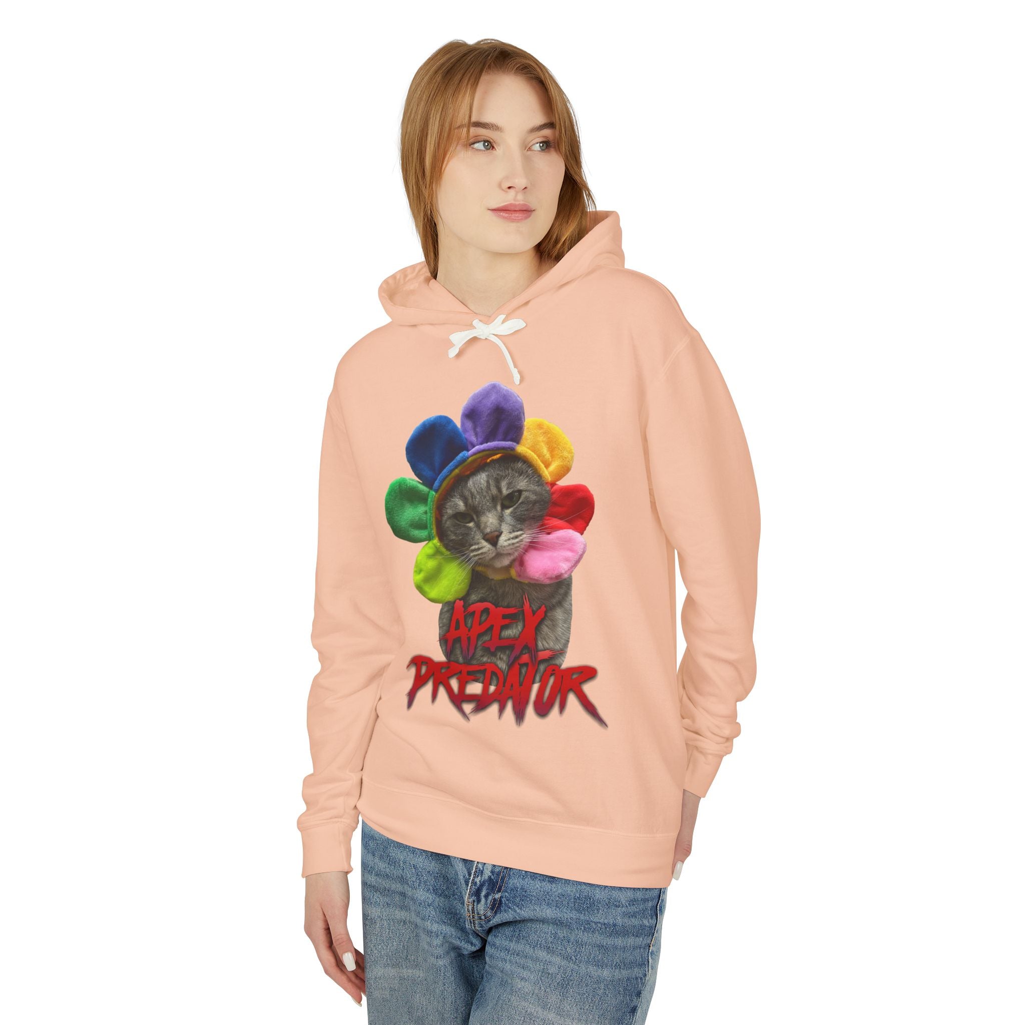 Apex Predator Cat Hoodie — "Apex Predator" Graphic Pullover