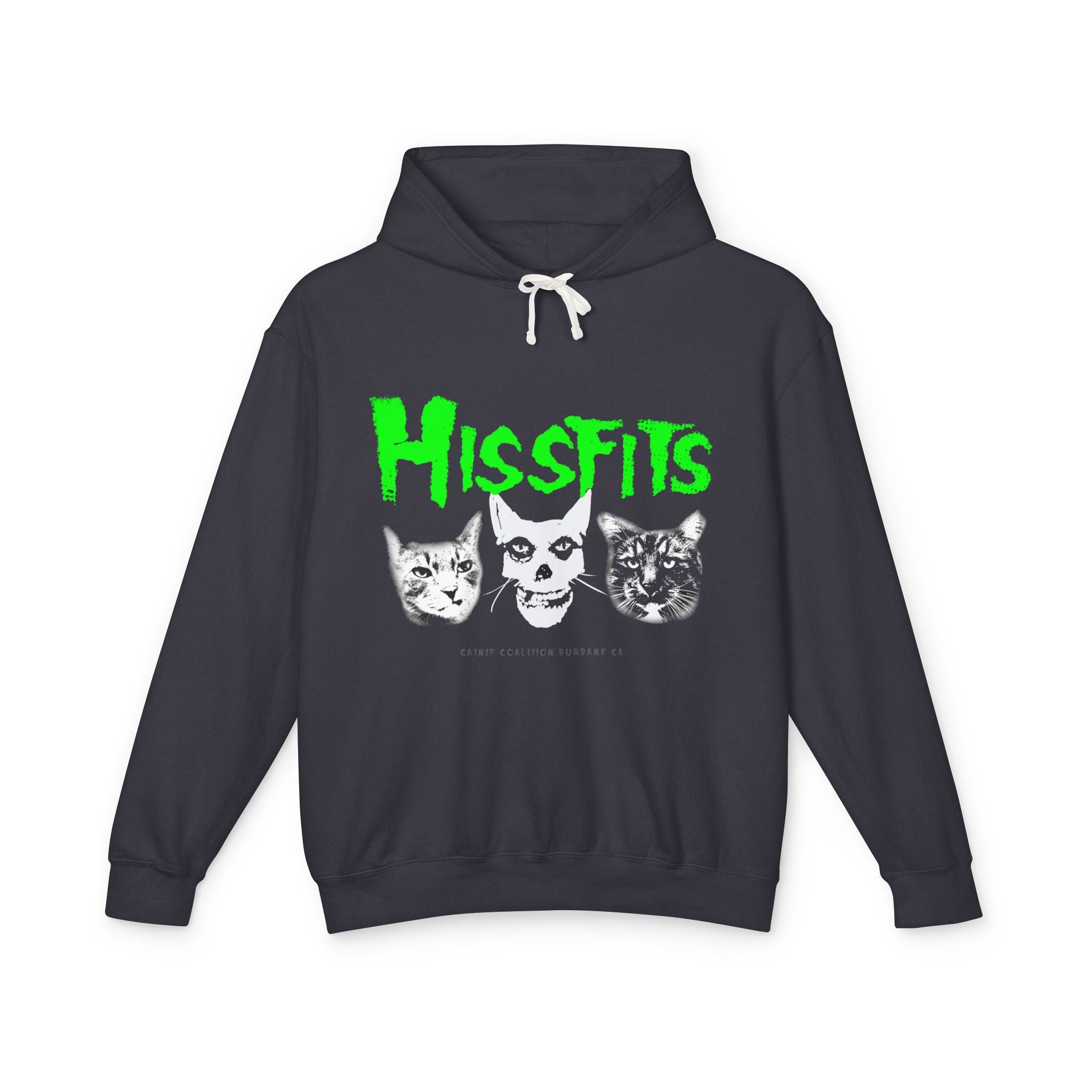 Hissfits Hoodie — Punk Cat Graphic Hooded Sweatshirt