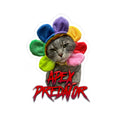 Apex Predator Cat Sticker — Funny Flower Collar Kiss-Cut Vinyl Sticker
