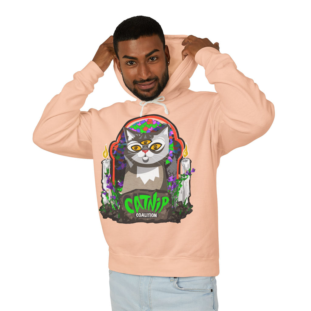 Catnip Coalition Hoodie — Psychedelic Cat Graphic Pullover