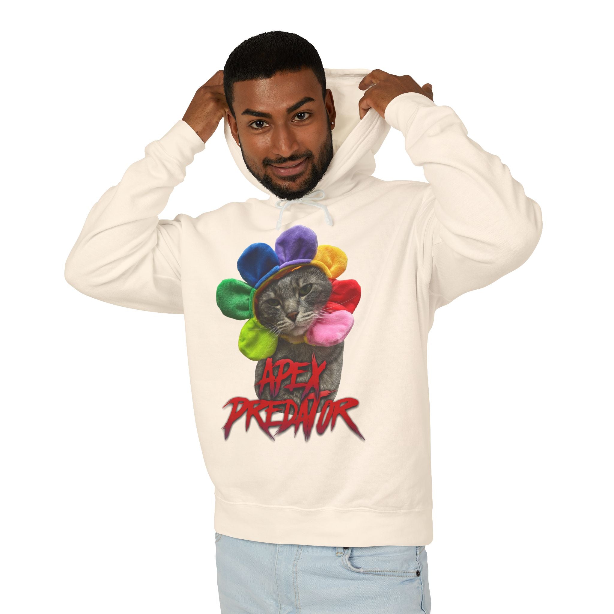 Apex Predator Cat Hoodie — "Apex Predator" Graphic Pullover