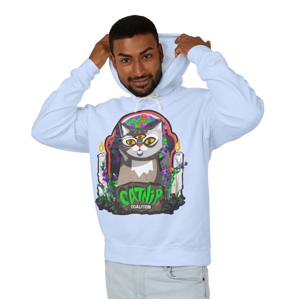 Catnip Coalition Hoodie — Psychedelic Cat Graphic Pullover
