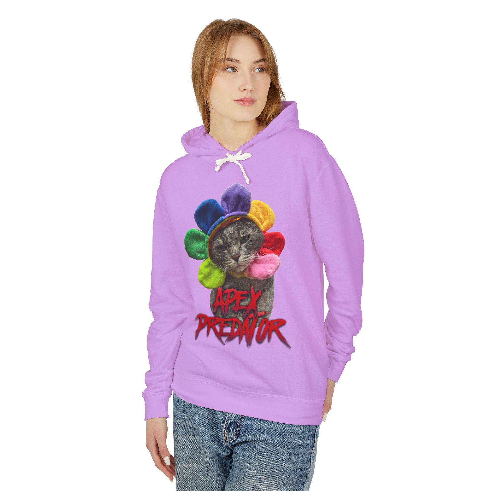 Apex Predator Cat Hoodie — "Apex Predator" Graphic Pullover