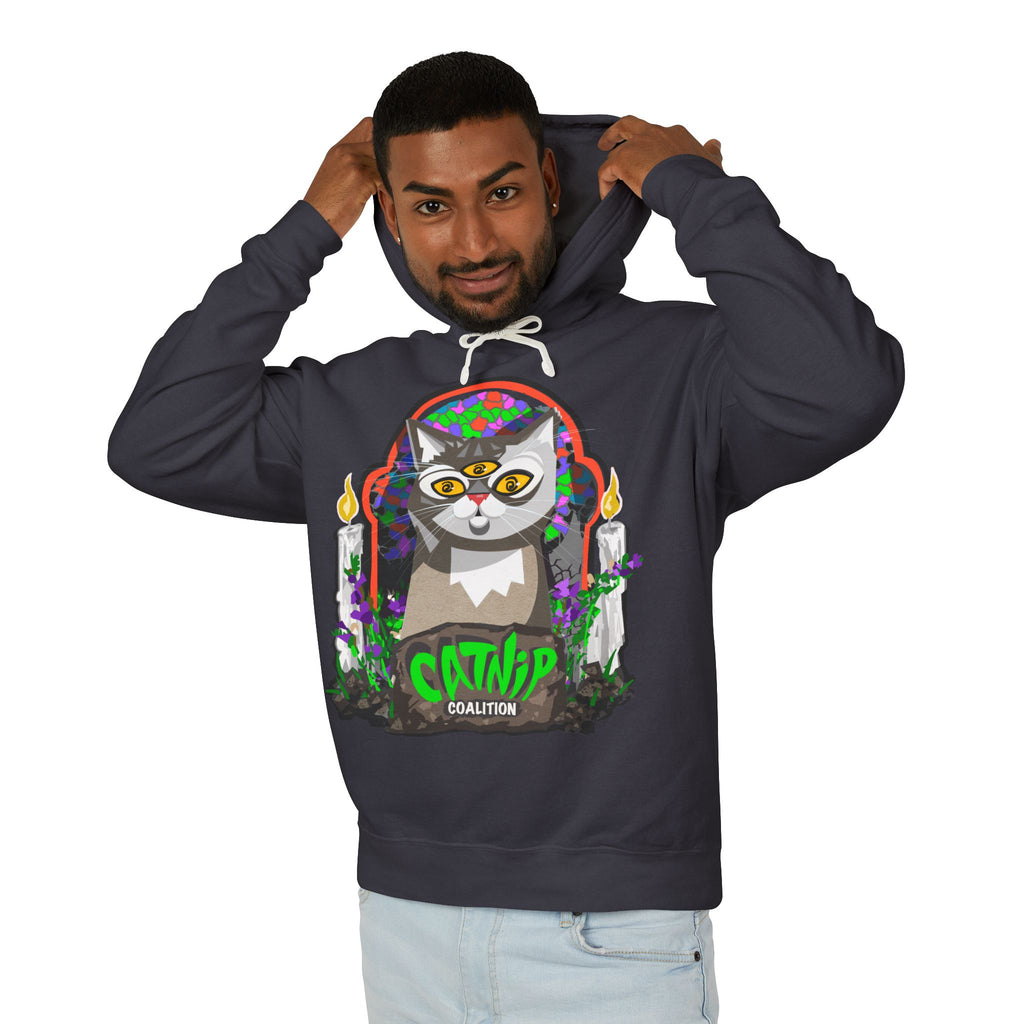 Catnip Coalition Hoodie — Psychedelic Cat Graphic Pullover