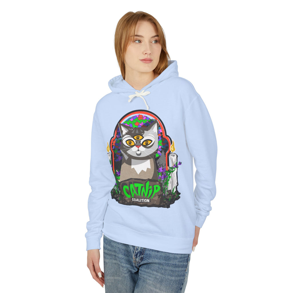 Catnip Coalition Hoodie — Psychedelic Cat Graphic Pullover