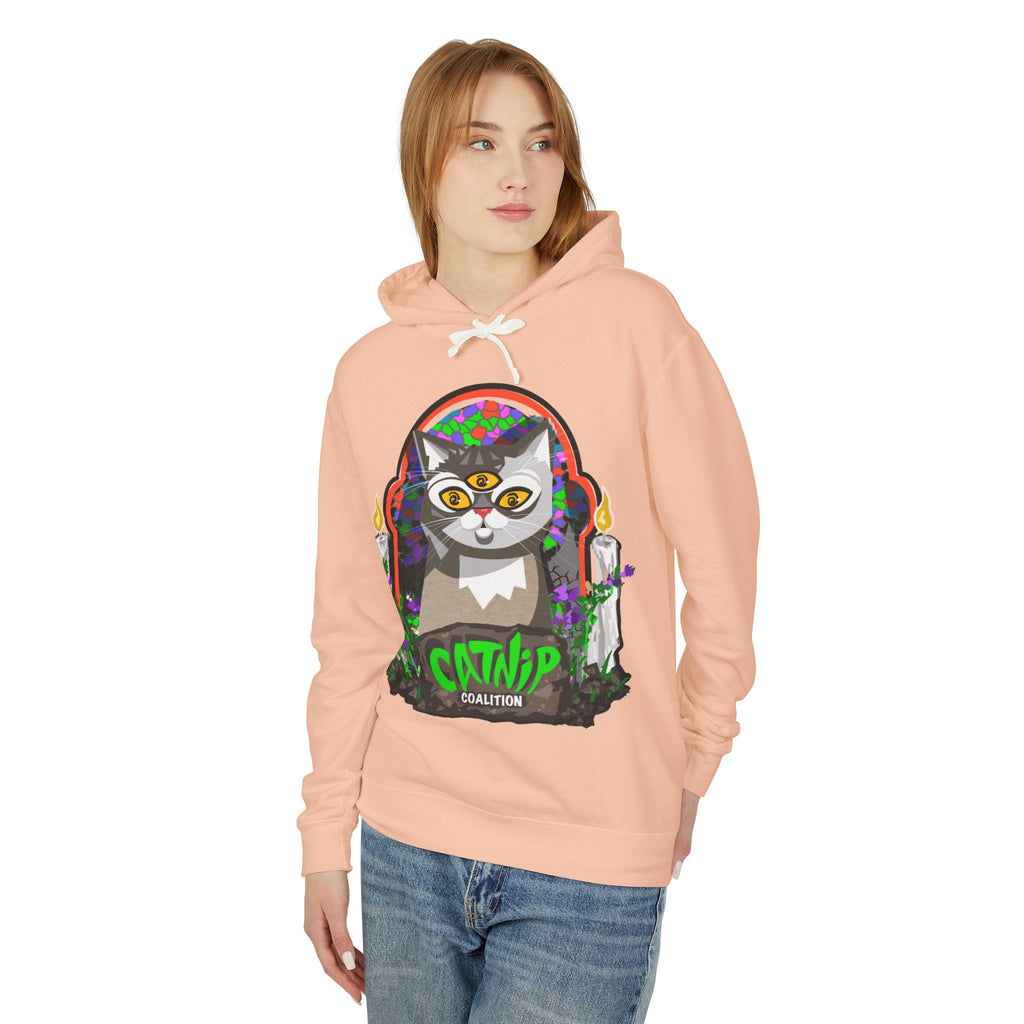 Catnip Coalition Hoodie — Psychedelic Cat Graphic Pullover