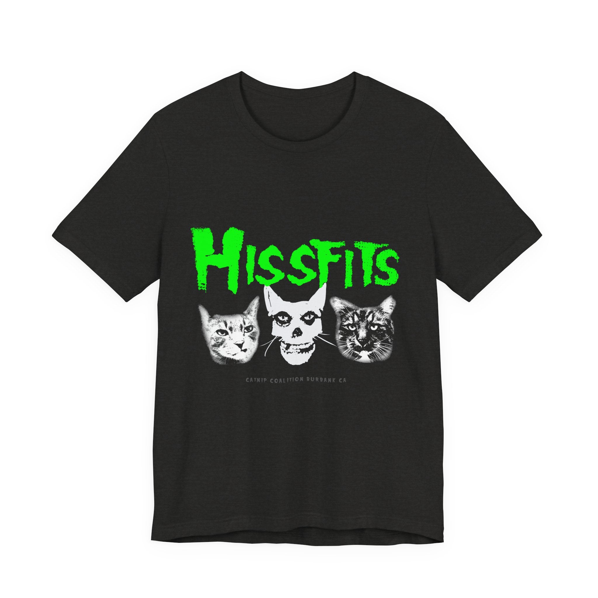 Hissfits Cat Band Tee — Gothic Punk Cat Faces T-Shirt