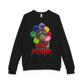 Apex Predator CatCrewneck Sweatshirt — Funny Rainbow Flower Cat Graphic