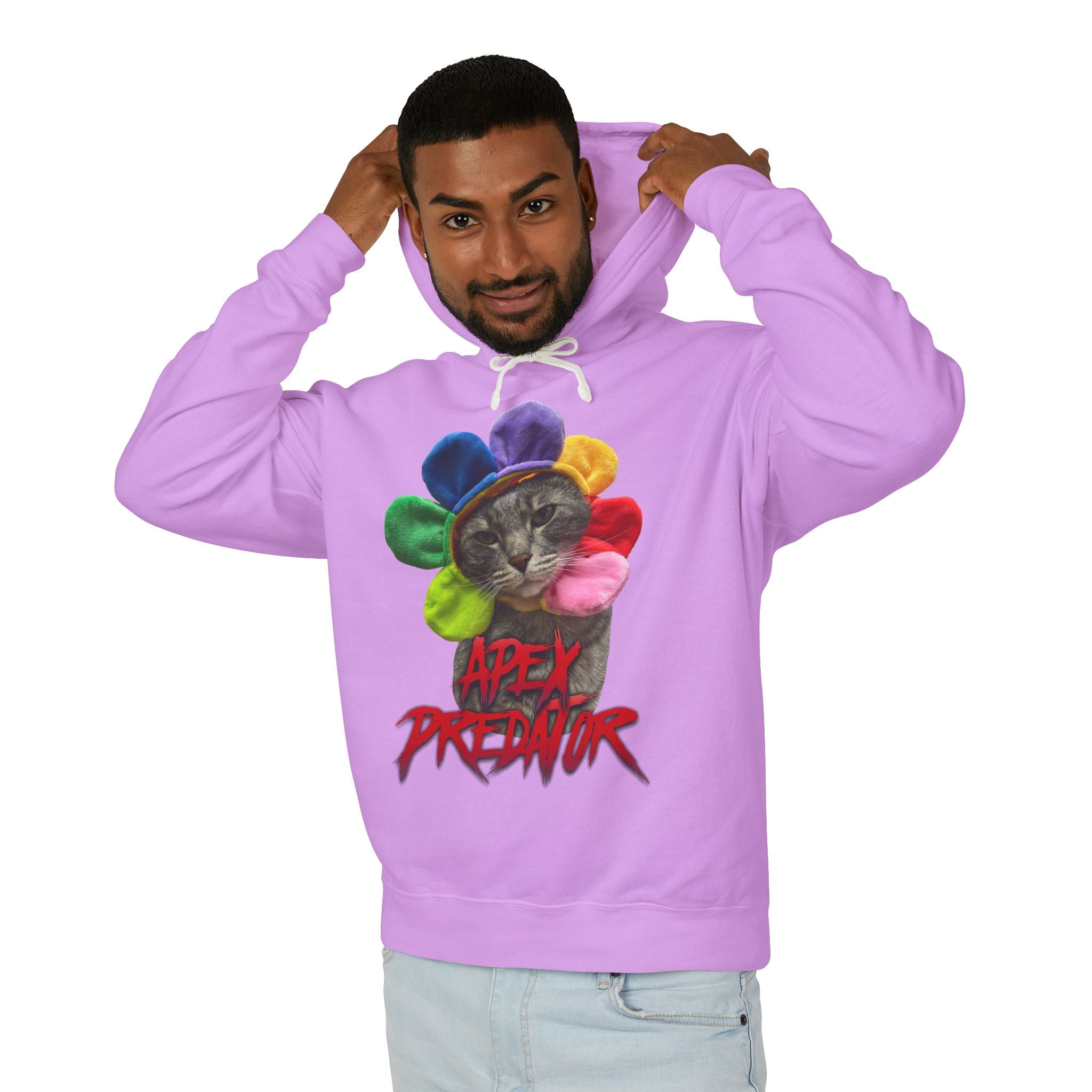 Apex Predator Cat Hoodie — "Apex Predator" Graphic Pullover