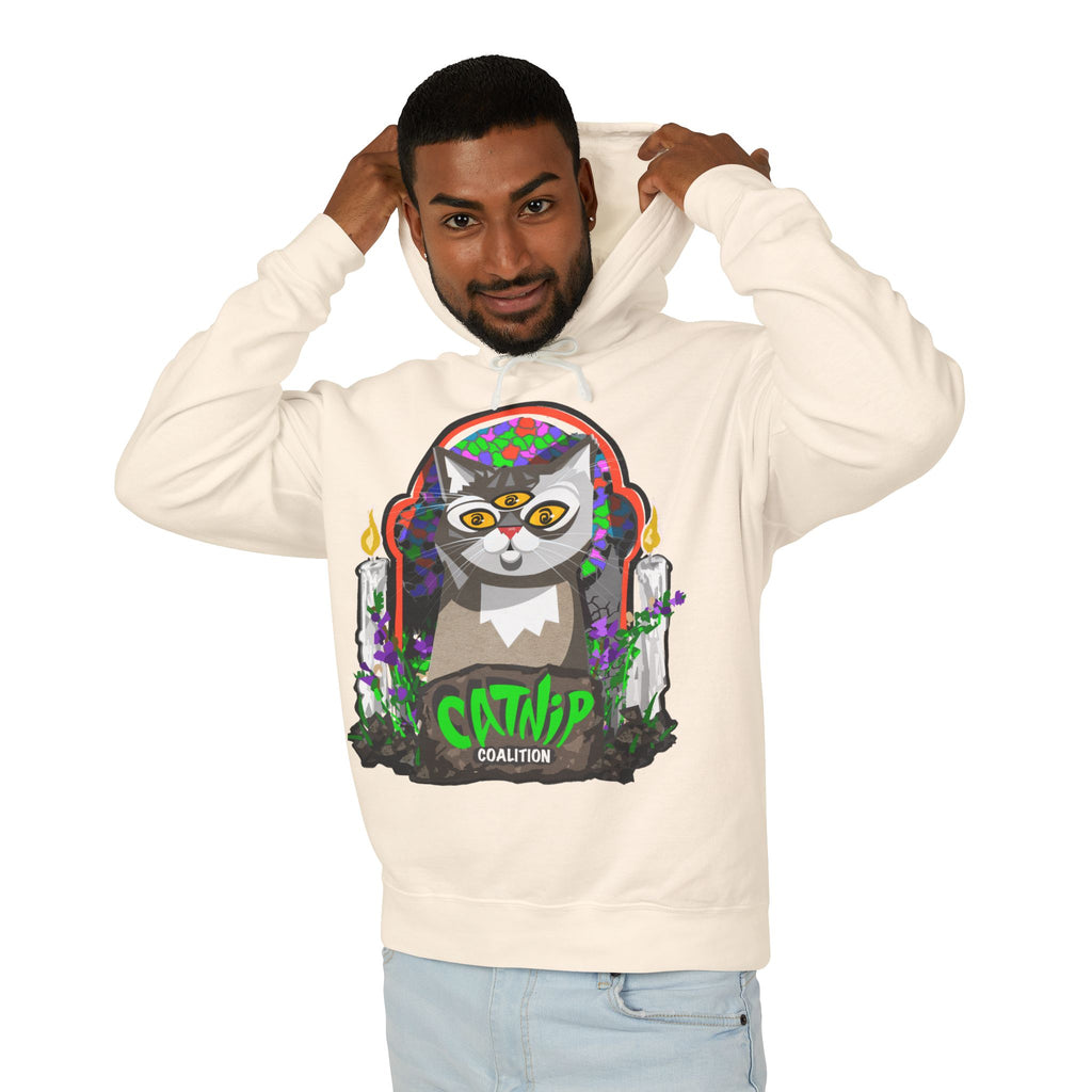 Catnip Coalition Hoodie — Psychedelic Cat Graphic Pullover
